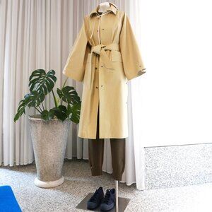 KASSL EDITIONS Below Oil Kimono Trench Rain Coat XS NWT